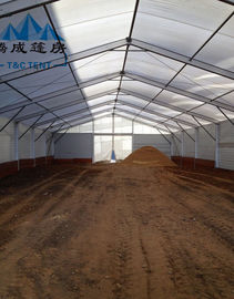 Taille sélectionnable de tentes industrielles flexibles de stockage avec les murs mous/murs de verre de PVC