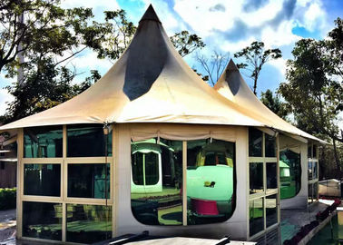 Tente de Bell de luxe extérieure d'hôtel de Chambre avec la structure en aluminium de profil