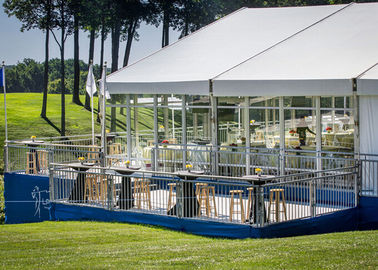 Grandes tentes en aluminium PVC-enduites de manifestation sportive de toit de courbe pour emballer/basket-ball/badminton/balle de tennis