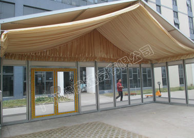 Tente de luxe classique du Kenya de tente de couverture et de mur de verre de toit de PVC avec des décorations de partie