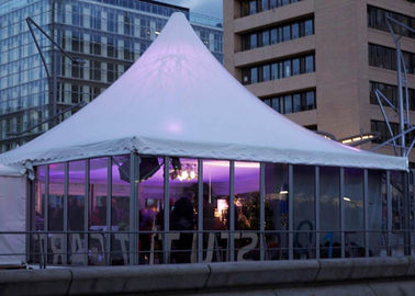Jardin décoré manuel de luxe de PVC épousant la tente d'auvent de pagoda de crête élevée pour l'événement