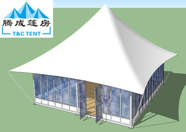 Tente imperméable d'auvent de cadre en aluminium léger de capacité élevée pour la partie avec le blanc et les vitraux