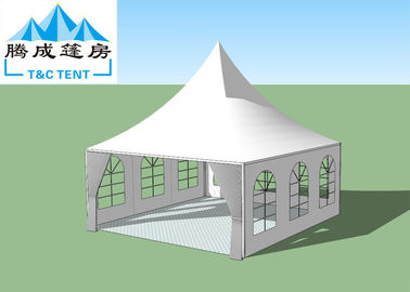 Tente imperméable d'auvent de cadre en aluminium léger de capacité élevée pour la partie avec le blanc et les vitraux