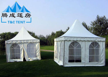Tente de partie de pagoda de la publicité avec la fenêtre de PVC/rideau blancs en paroi latérale
