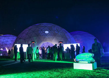 tente en aluminium extérieure spéciale lourde de dôme géodésique de diamètre de 8m, grande tente de dôme