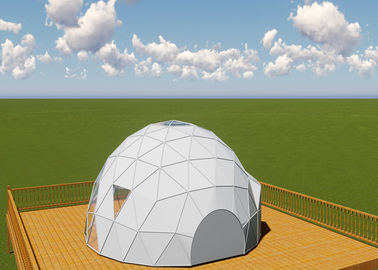 acier de diamètre de 5M et boule transparente de dôme géodésique de PVC conçue pour l'événement de sport en plein air